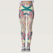 Abstract caleidoscooppatroon 21 leggings (Voorkant)
