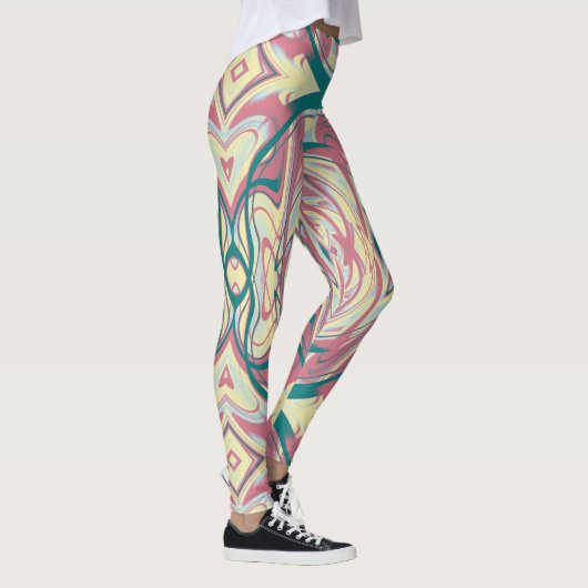 Abstract caleidoscooppatroon 21 leggings (Rechts)