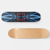 Abstract caleidoscooppatroon persoonlijk skateboard (Horizontaal)