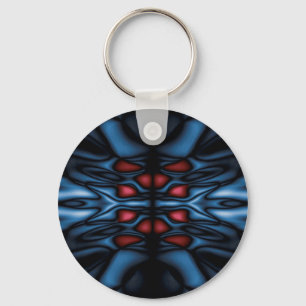 Abstract caleidoscooppatroon sleutelhanger