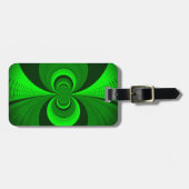 Abstract caleidoscooppatroon voor Bright Groovy Bagagelabel (Voorkant horizontaal)