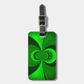 Abstract caleidoscooppatroon voor Bright Groovy Bagagelabel (Voorkant verticaal)