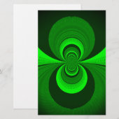 Abstract caleidoscooppatroon voor Bright Groovy Briefpapier (Voorkant / Achterkant)