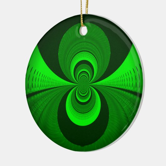 Abstract caleidoscooppatroon voor Bright Groovy Keramisch Ornament (Links)