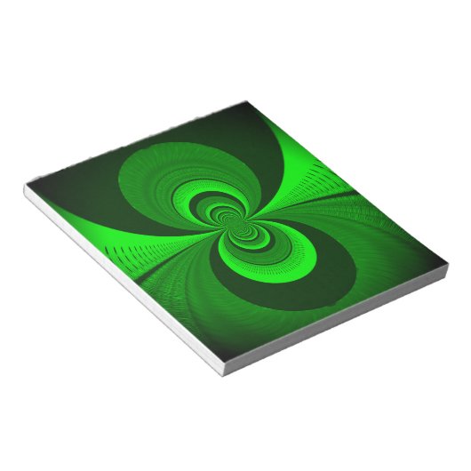 Abstract caleidoscooppatroon voor Bright Groovy Notitieblok (Schuin)