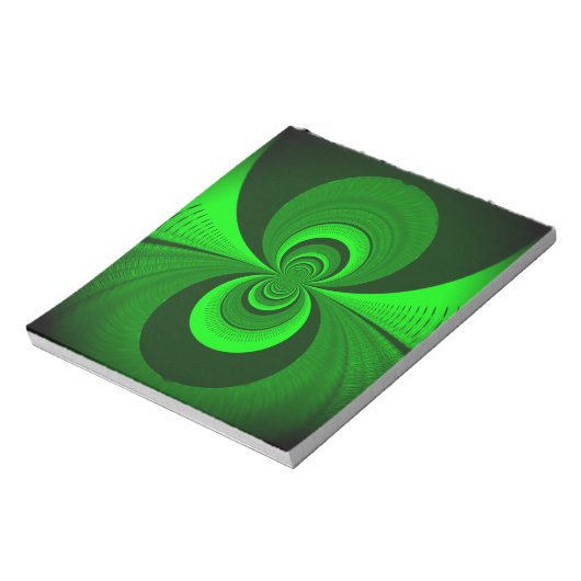 Abstract caleidoscooppatroon voor Bright Groovy Notitieblok (Linkerzijde)