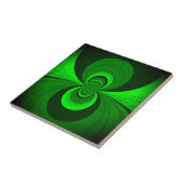 Abstract caleidoscooppatroon voor Bright Groovy Tegeltje (Zijkant)