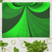 Abstract caleidoscooppatroon voor Bright Groovy Theedoek (Gevouwen)