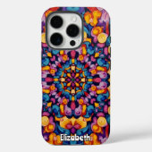Abstract caleidoscopisch patroon met levendige sym Case-Mate iPhone case (Achterkant)