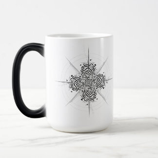 Abstract Calligraphy Compass - Premium Ceramic Mug Magische Mok
