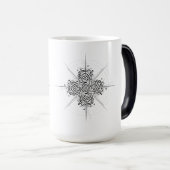 Abstract Calligraphy Compass - Premium Ceramic Mug Magische Mok (Voorkant rechts)