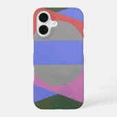 Abstract Calm Gray Circle Phone Case iPhone 16 Hoesje (Achterkant)