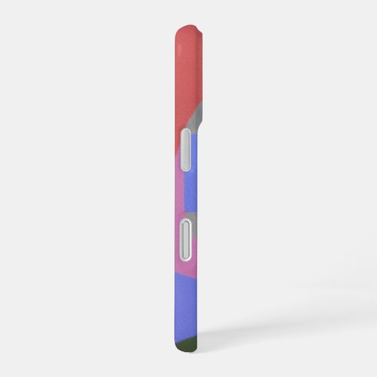 Abstract Calm Gray Circle Phone Case iPhone 16 Hoesje (Rechterkant)