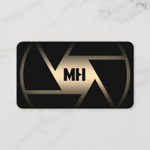 Abstract cameralens visitekaartje