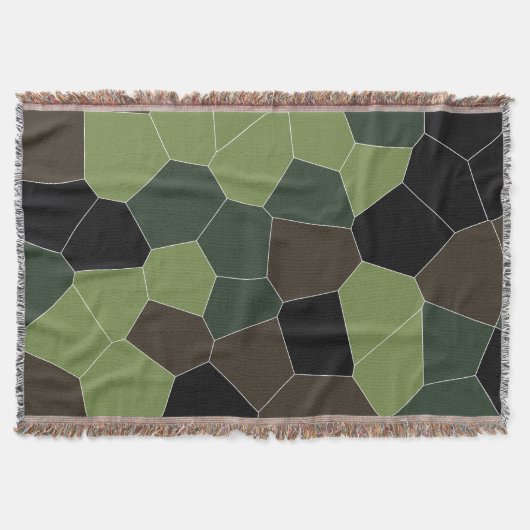 Abstract Camo Color-patroon Deken (Voorkant)