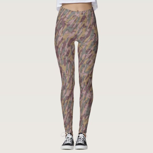abstract camo leggings (Voorkant)
