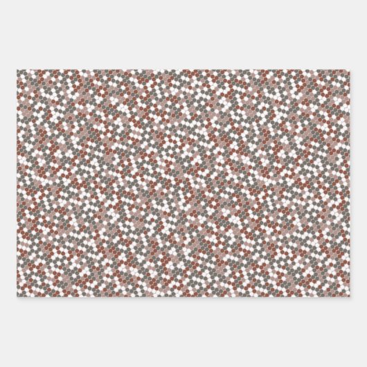 Abstract Camouflage ontwerp met retro stippen Inpakpapier Vel (Voorkant 3)