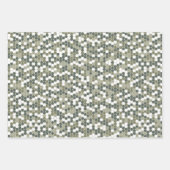 Abstract Camouflage ontwerp met retro stippen Inpakpapier Vel (Voorkant 2)