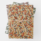 Abstract Camouflage ontwerp met retro stippen Inpakpapier Vel (In situ)