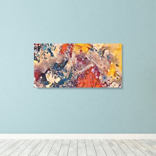 Abstract Canvas Afdruk (Insitu (Houten vloer))