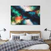 Abstract Canvas Afdruk (Insitu (Slaapkamer))