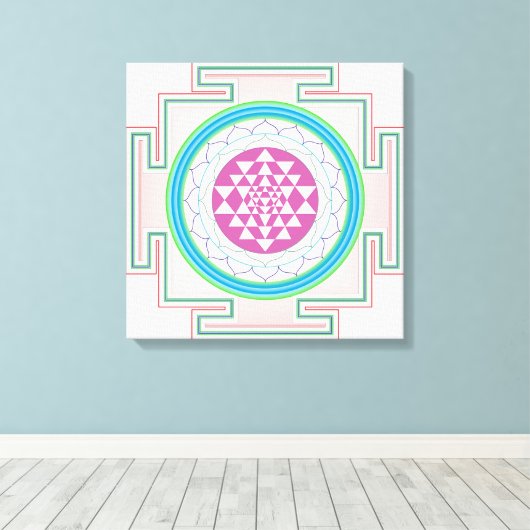 Abstract Canvas Afdruk (Insitu (Houten vloer))