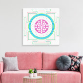 Abstract Canvas Afdruk (Insitu (Woonkamer))