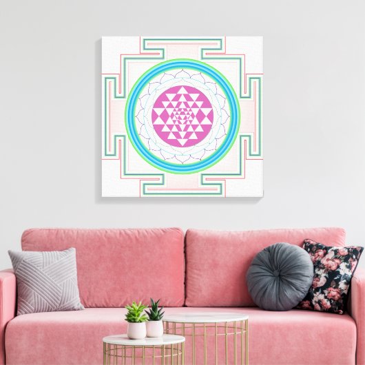 Abstract Canvas Afdruk (Insitu (Woonkamer))