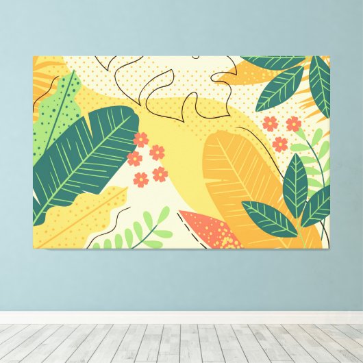 Abstract Canvas Afdruk (Insitu (Houten vloer))
