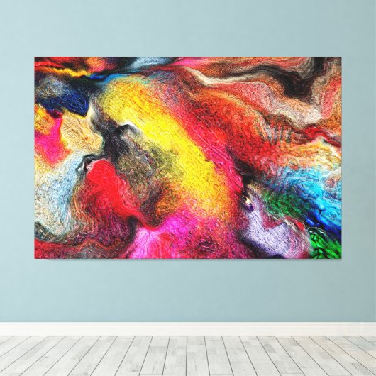 Abstract Canvas Afdruk (Insitu (Houten vloer))