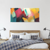 abstract canvas afdruk (Insitu (Slaapkamer))