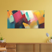 abstract canvas afdruk (Insitu (Woonkamer))