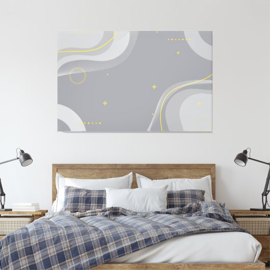 Abstract Canvas Afdruk (Insitu (Slaapkamer))