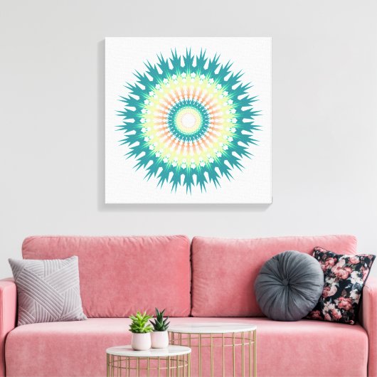 Abstract Canvas Afdruk (Insitu (Woonkamer))