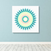 Abstract Canvas Afdruk (Insitu (Houten vloer))