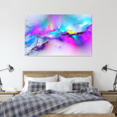Abstract Canvas Afdruk (Insitu (Slaapkamer))
