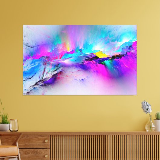 Abstract Canvas Afdruk (Insitu (Woonkamer))