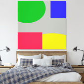 Abstract Canvas Afdruk (Insitu (Slaapkamer))