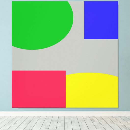 Abstract Canvas Afdruk (Insitu (Houten vloer))