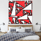Abstract Canvas Afdruk (Insitu (Slaapkamer))