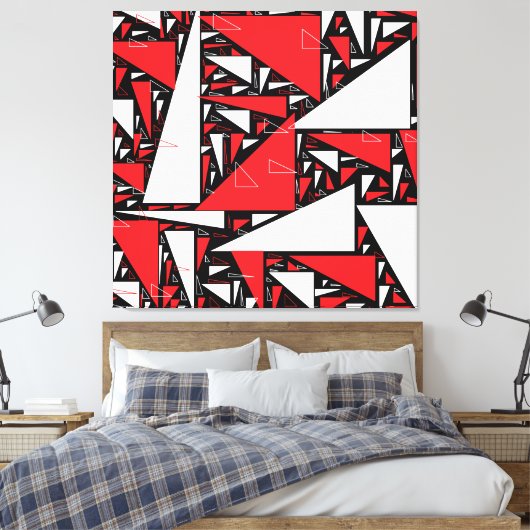 Abstract Canvas Afdruk (Insitu (Slaapkamer))