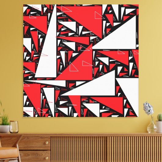 Abstract Canvas Afdruk (Insitu (Woonkamer))