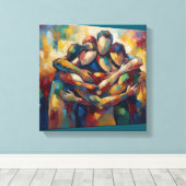 Abstract Canvas Afdruk (Insitu (Houten vloer))