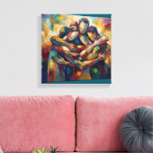 Abstract Canvas Afdruk (Insitu (Woonkamer))