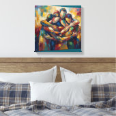 Abstract Canvas Afdruk (Insitu (Slaapkamer))