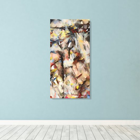 Abstract Canvas Afdruk (Insitu (Houten vloer))