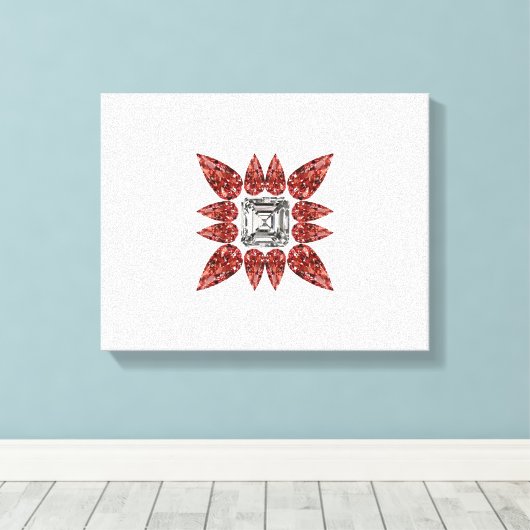 Abstract Canvas Afdruk (Insitu (Houten vloer))