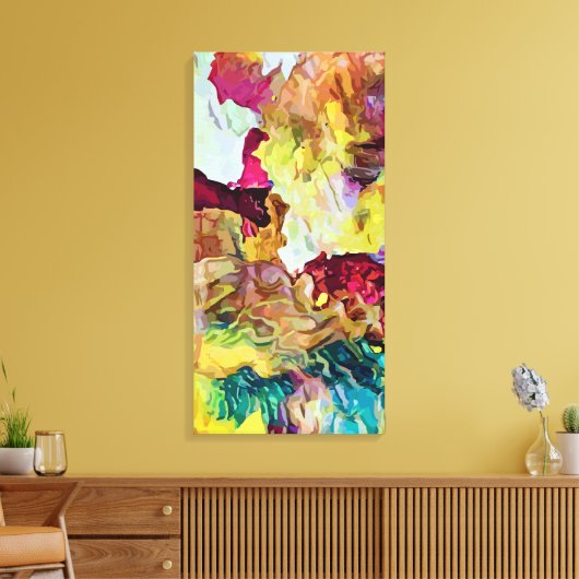 Abstract Canvas Afdruk (Insitu (Woonkamer))