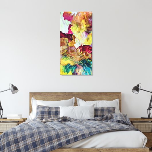 Abstract Canvas Afdruk (Insitu (Slaapkamer))