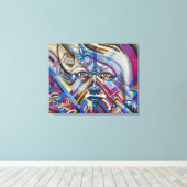 Abstract Canvas Afdruk (Insitu (Houten vloer))